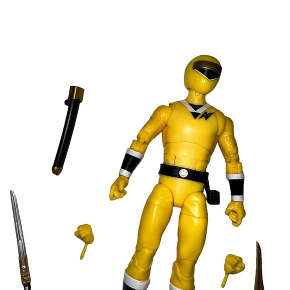 New Power Rangers Tideus Yellow Lightning Collection Alien Ranger Aquitar Figure - Picture 2 of 8